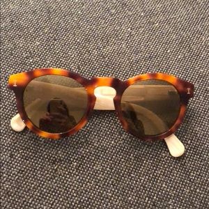 Illesteva Leonard Two-tone mirrored glasses